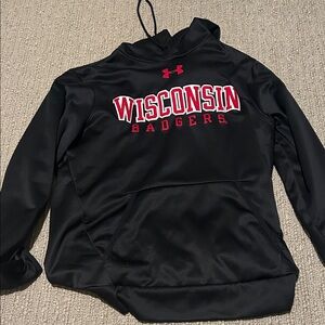 Under Armour Black Wisconsin Badgers Pullover